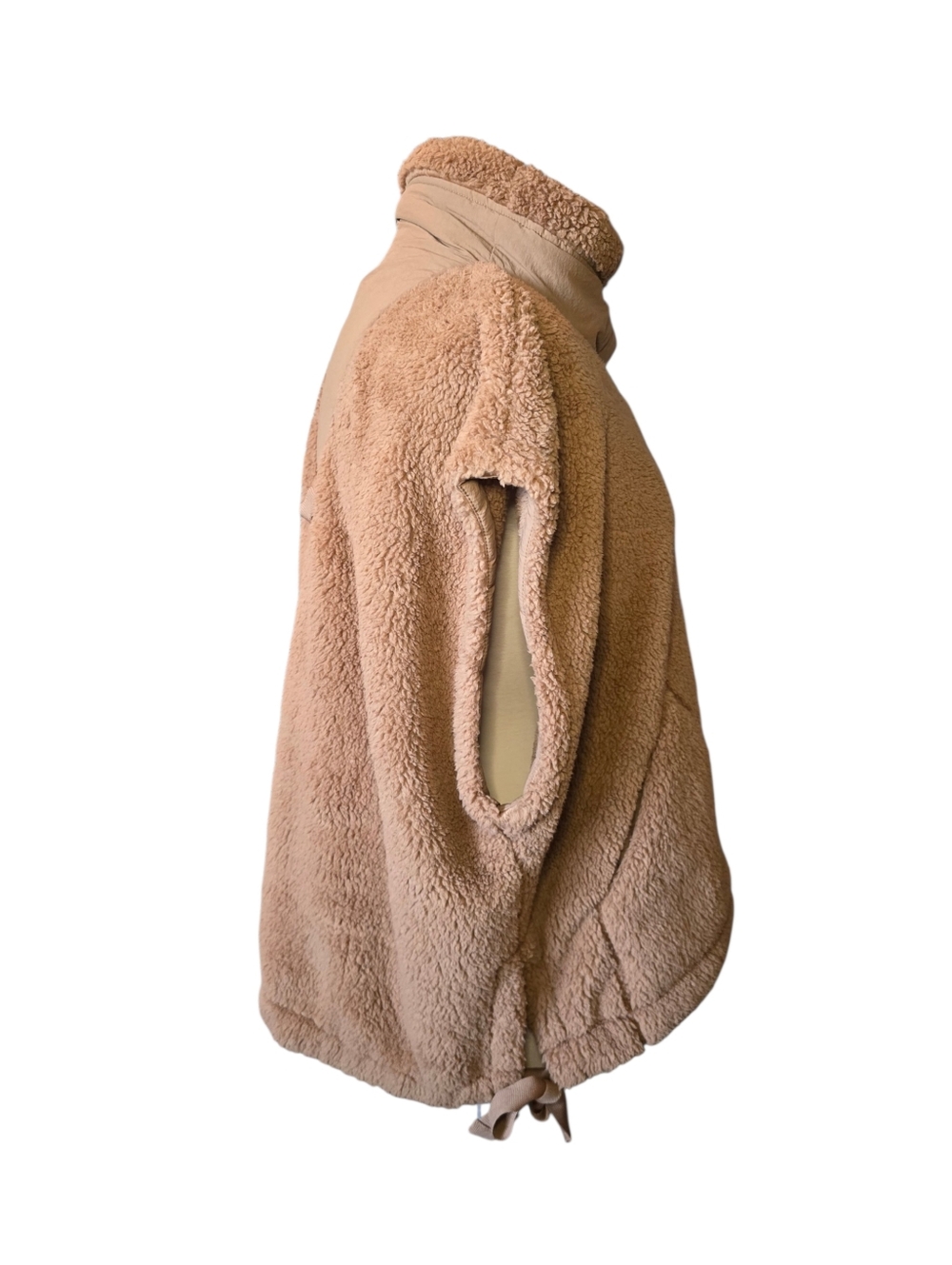 NWT FP Movement Scout It Out Fleece Vest Twig Brown Tan Snap Closure Size Large - Picture 6 of 14